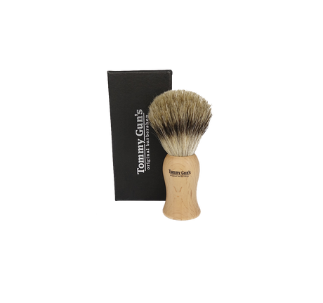 Tommy Gun's Shave Tommy Guns Shave Brush Beachwood Handle 20mm Pure Badger BE22-BE37