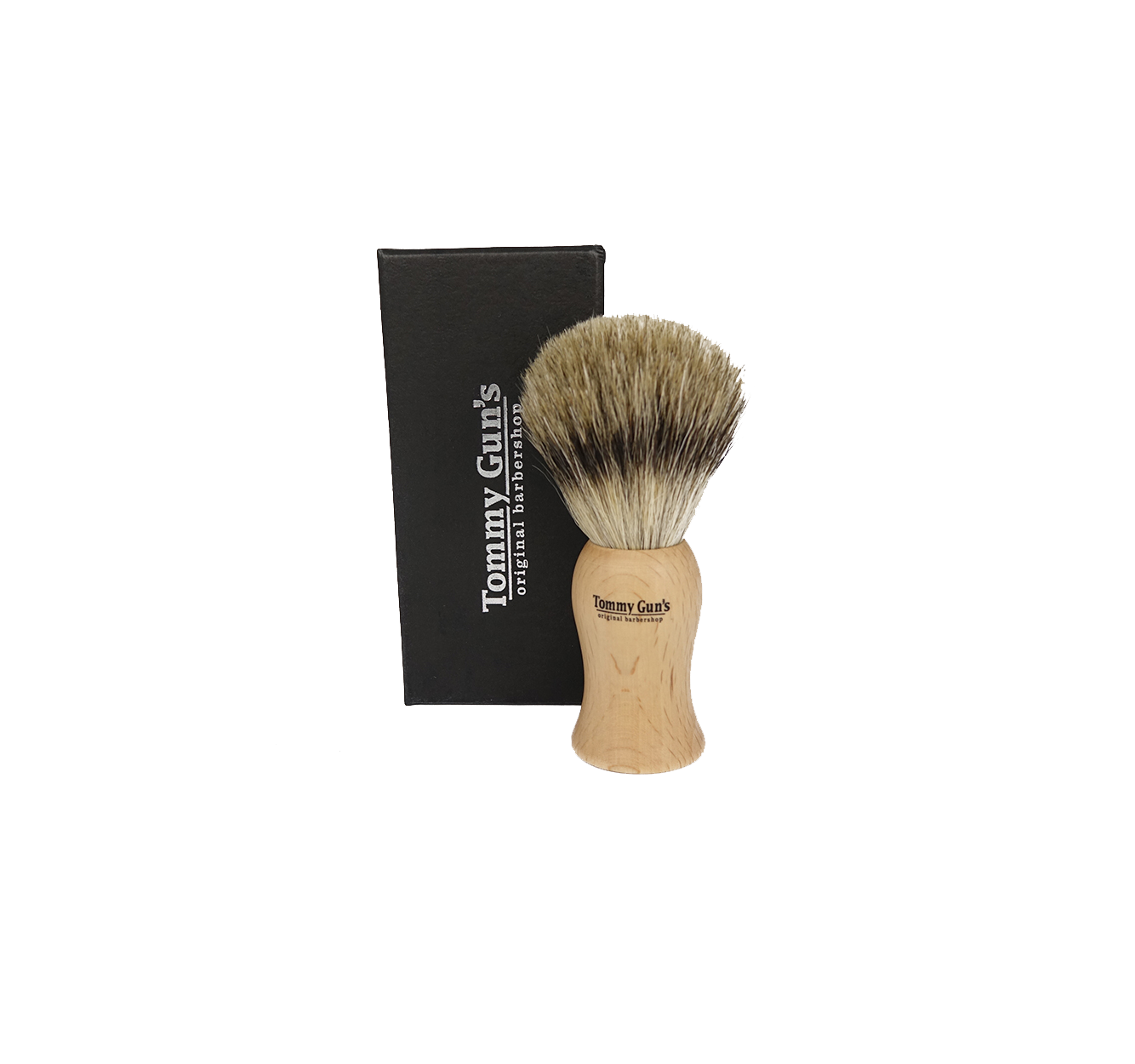 Tommy Gun's Shave Tommy Guns Shave Brush Beachwood Handle 20mm Pure Badger BE22-BE37