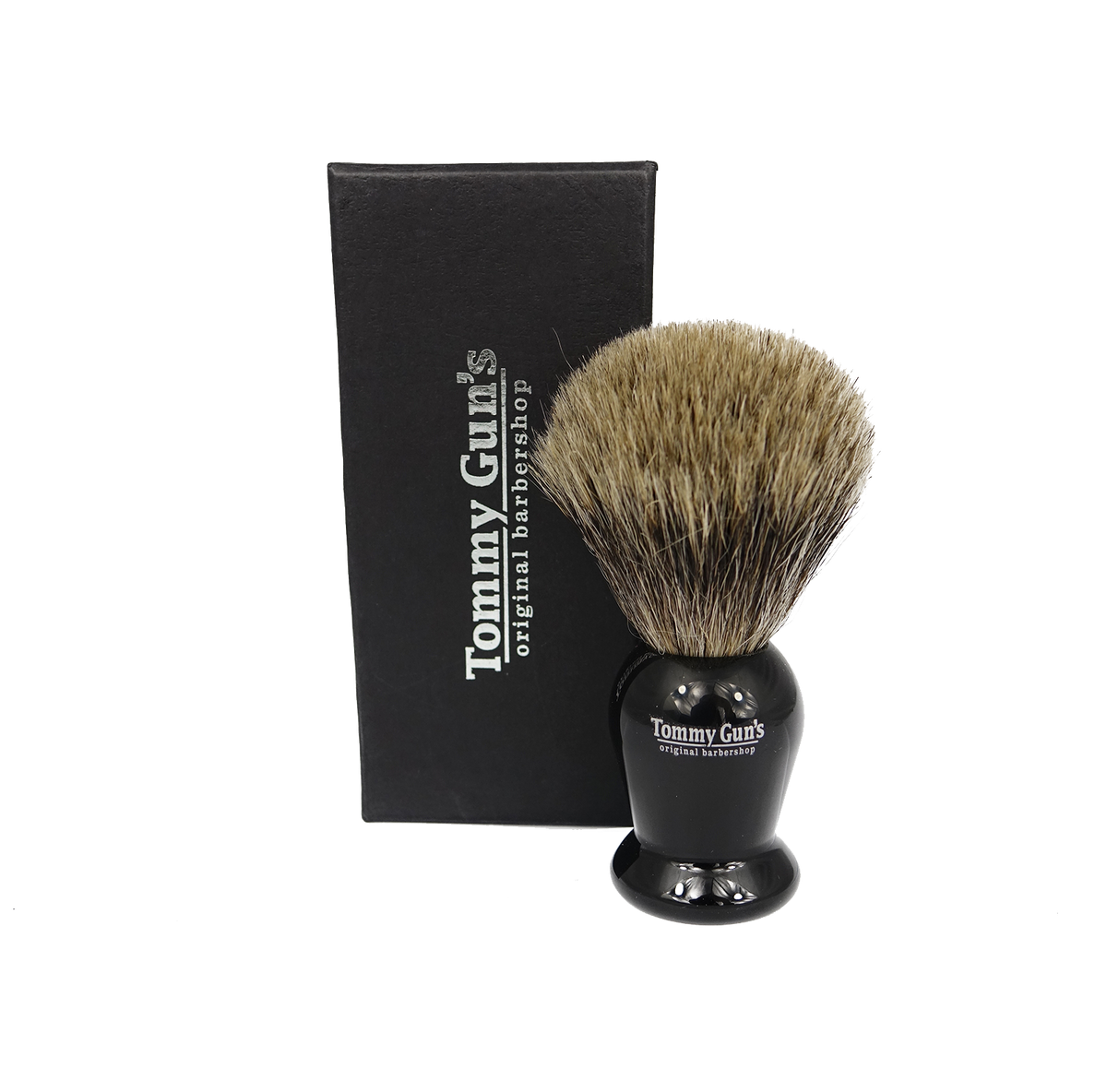 Tommy Gun&#39;s Shave Tommy Guns Shave Brush Faux Horn Handle 20mm Pure Badger SI20-EB10