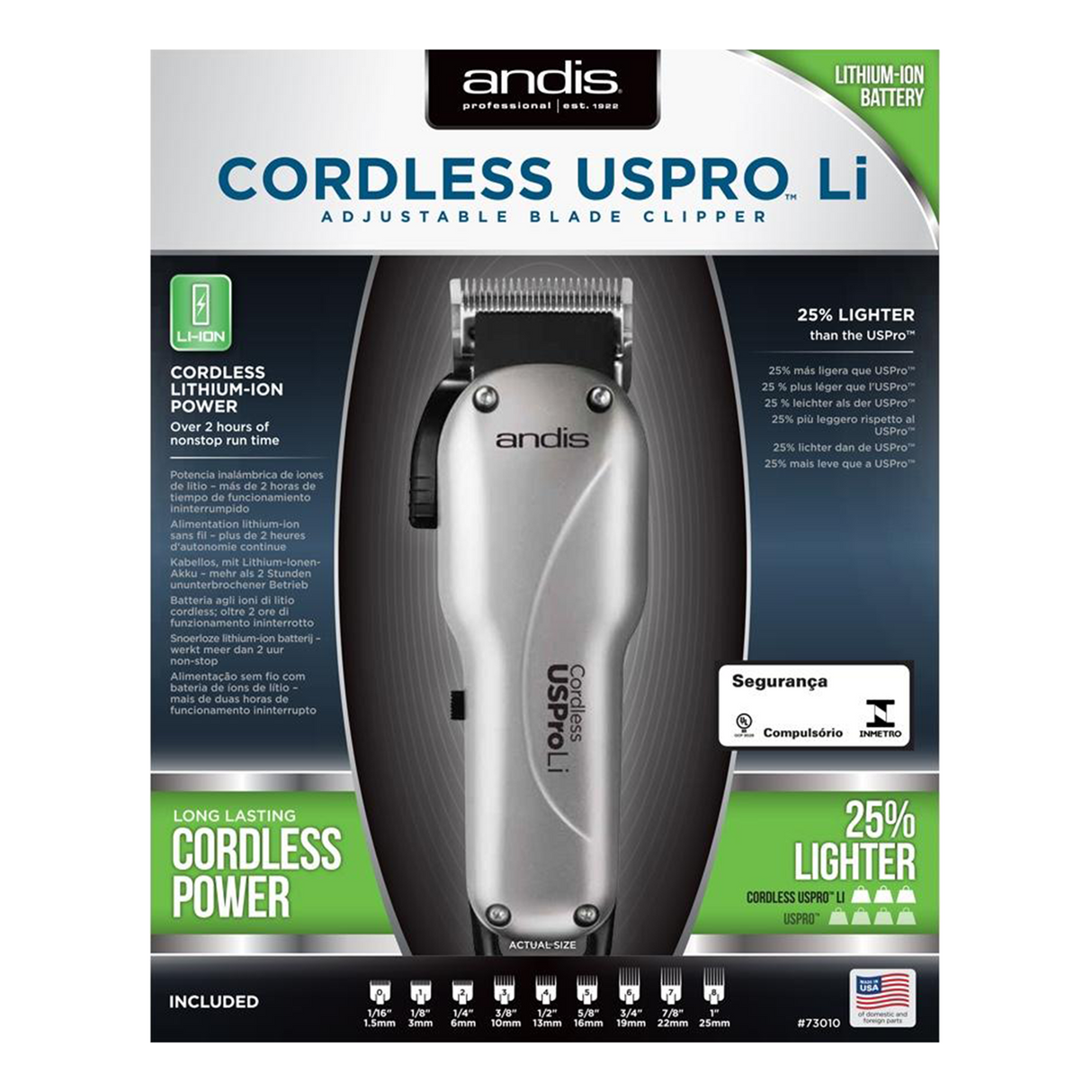 Cordless USPro Adjustable Blade Clipper